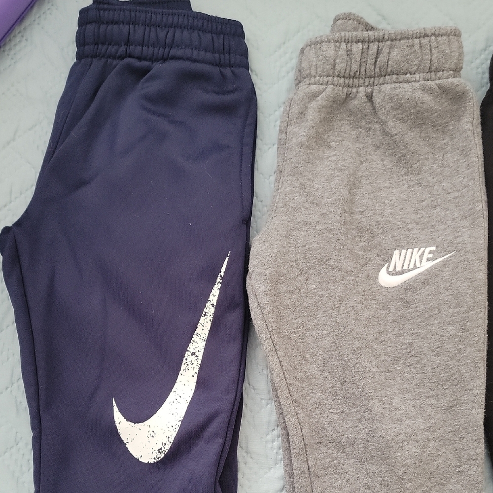Nike Kids' Blue and Gray Sweatpants